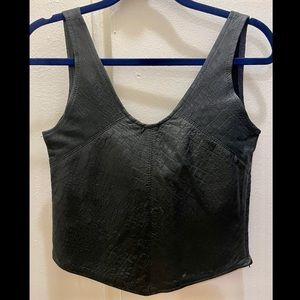 genuine leather vintage ‘90s bustier